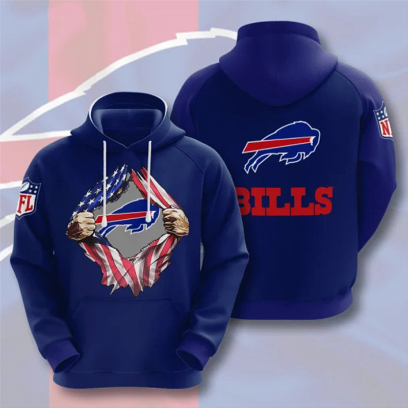 Men's Buffalo Bills Blue NFL 3D Trending T-Shirt Hoodie Men's Buffalo Bills Blue NFL 3D Trending T-Shirt Hoodie